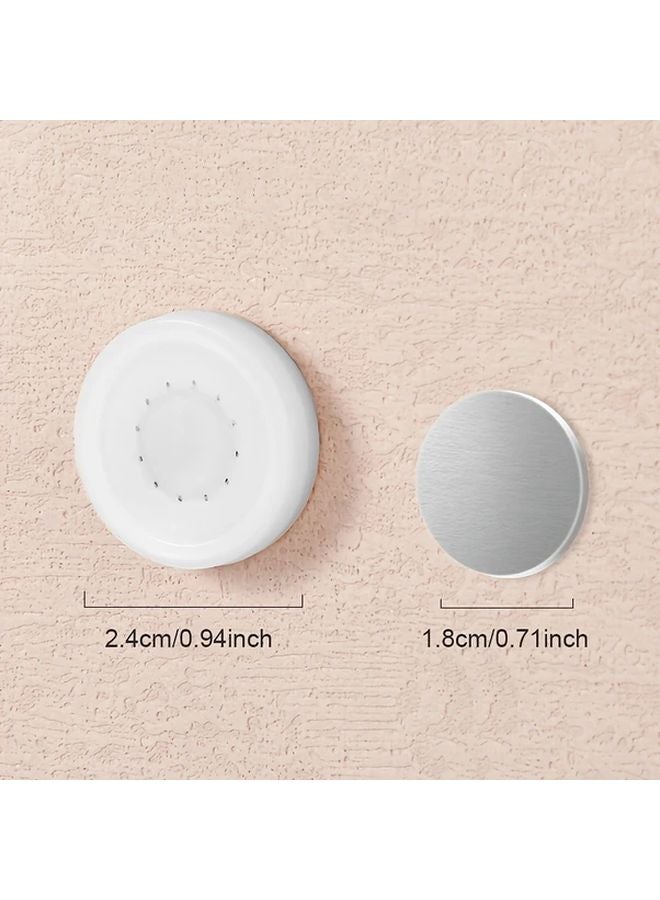 16 قطعة حامل مغناطيسي ملمع للحائط، خطاف تخزين مغناطيسي متعدد الأغراض سهل التركيب - Image 3