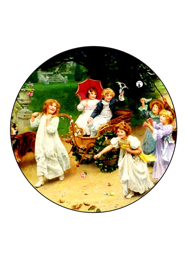 RKN Vintage Art Printed Mouse Pad  Multicolour