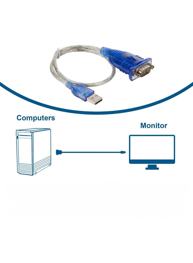 Serial Adapter Cable 1.5 Feet USB to DB9 RS232 Desktop Adapter Cord USB to Serial Cable Adopter for Connecting Digital Cameras, Modems, Barcode Readers, Tablets, Label Writers and More - Image 4
