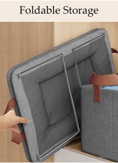 DUNISO 3pcs Wardrobe Clothes Organizer Foldable Closet Storage Organizer for Clothes Jeans Washable Closet Storage Boxes with Carrying Handles Cube Storage Bin for Home Bedroom Office  - Image 3