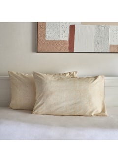 Home Box Matrix 2-Piece Coral Printed Microfiber Pillow Cover Set 75 x 50 cm  - Image 3