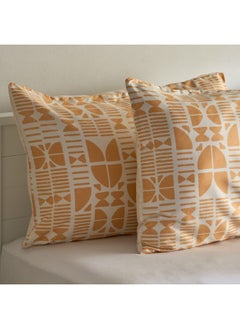 Home Box Matrix 2-Piece Coral Printed Microfiber Pillow Cover Set 75 x 50 cm  - Image 5