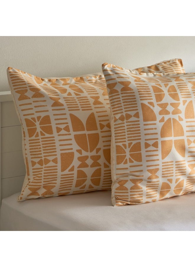 Home Box Matrix 2-Piece Coral Printed Microfiber Pillow Cover Set 75 x 50 cm  - Image 5