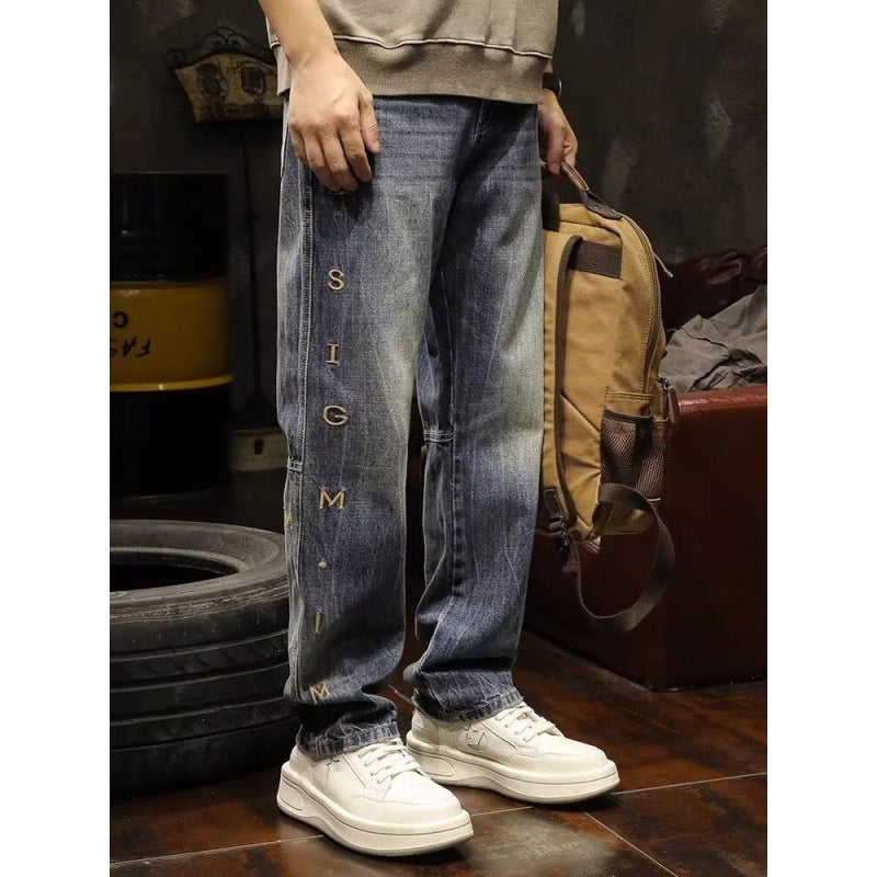 Unisex Classic Denim Jeans Loose Fit Daily Outdoor Wear - Image 2