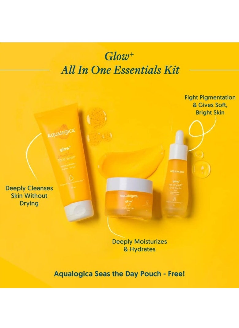 Aqualogica - Aqualogica Kit Face Wash 100g Face Serum 3Oml Gel Moisturizer 50g Pack of 3 - Image 1