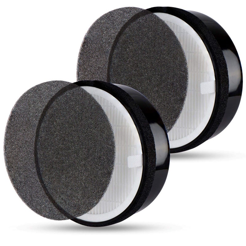 Flintar LVH132 Replacement Filter Compatible with Levoit LVH132 Air Purifier H13 Grade Filtration and Activated Carbon Filter for odor removal Part  LVH132RF 2Pack