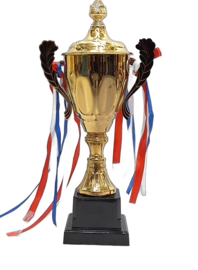 Spall Gold Trophies Personalized Trophies Cups With Colorful Ribbons And Trophies Awards Sports Trophies Medals Appreciation Award Gift Achievement Ceremony Trophies Basketball Football Trophy