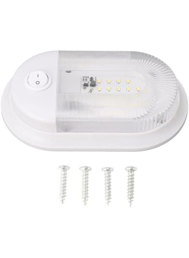 RV LED Ceiling Dome Light 720LM White ABS Material 4000 4500K Easy Installation - Image 1