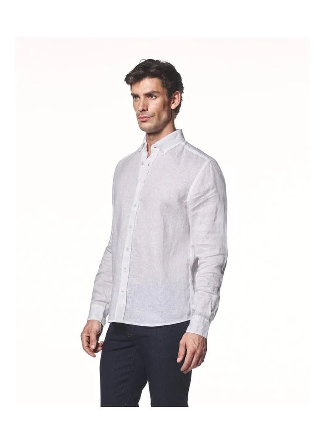 100% Cotton Button-Down Collar Shirt.