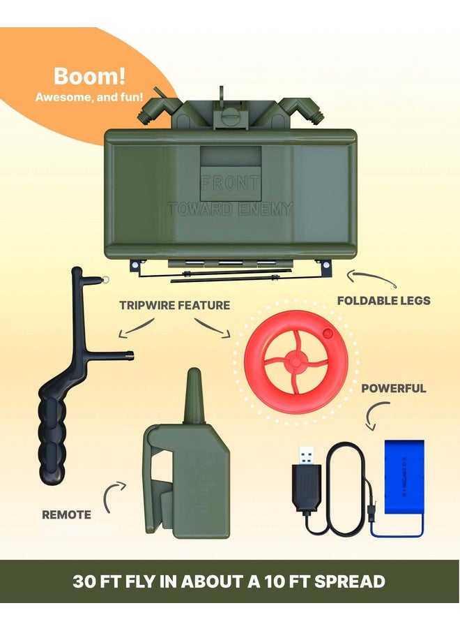 Skywin Toy Action Set For Play Games - Remote Control Included, Compatible With Foam Blasters (Green)  - Image 1