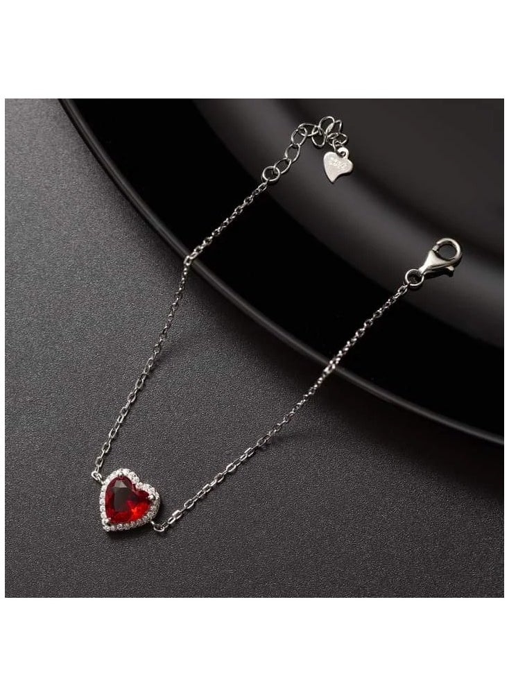 "Celebrate Your Love Story with Our Stunning Pandora Red Heart Bracelet: A Perfect Blend of Elegance and Personalization, Ideal for Any Occasion, and a Timeless Gift for Someone Special in Your Life!"