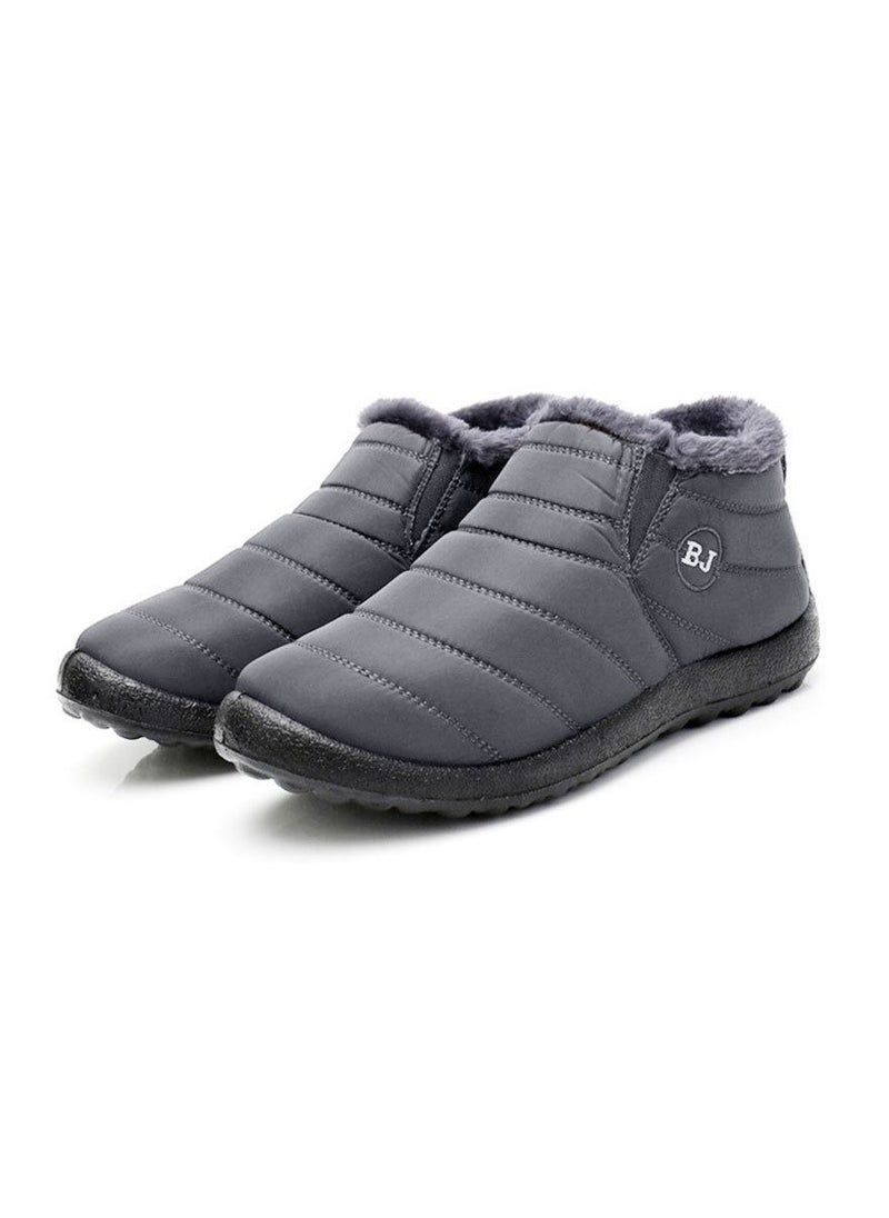 Loquat Men Ankle Boots Slip On Flat Casual Footwear Grey  - Image 1