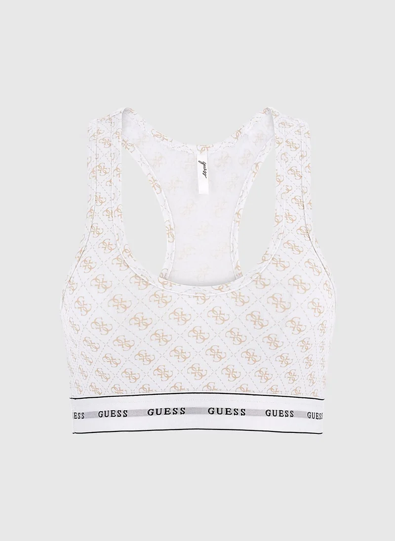 جس Logo Printed Bra