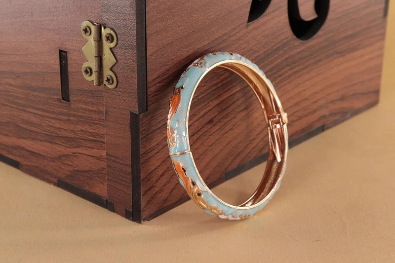 STYOLLO مجموعة أساور معدنية أنيقة من سبائك المعدن للمناسبات للنساء والفتيات | هدية رائعة لكادا كاف | سوار مصمم | هدية للفتيات | إكسسوارات أساور مثالية للزفاف والمهرجانات - Image 3