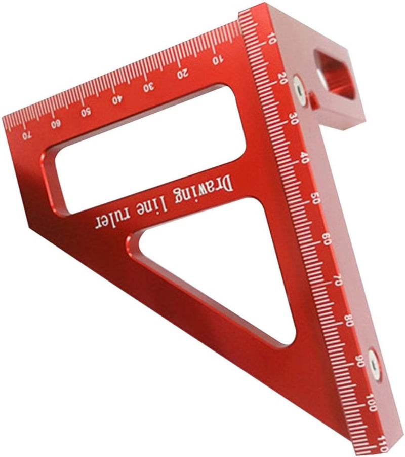 Square Ruler | Aluminum Alloy Construction Ruler | Right Angle Ruler Woodworking Straight Line Drawing Tool for Decorative Design - Image 1