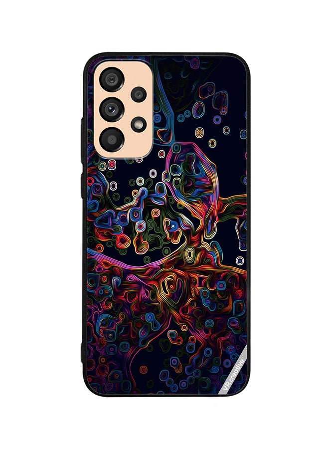 VR CREATIVE Protective Case Cover For Samsung Galaxy A33 5G Abstract Design Multicolour - Image 1