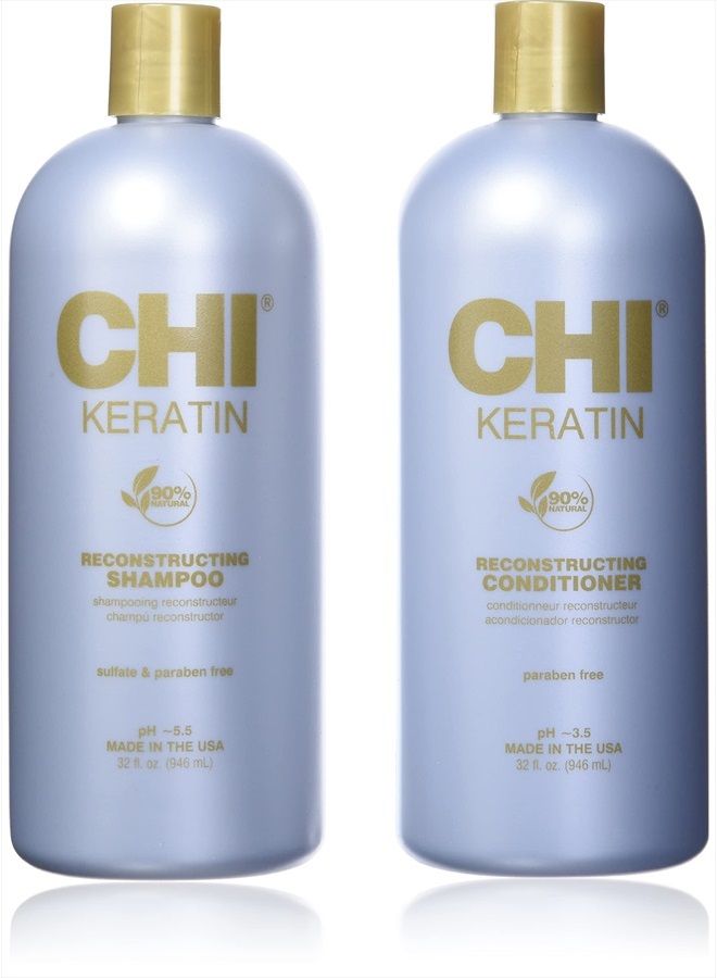 CHI Moisturize It Duo Keratin Shampoo & Conditioner, 32oz - Image 1