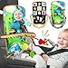 Innofans Baby Car Seat Dinosaurs Toys Kick and Play Double Sided Infant Car Seat Toys with Plush Toys Mirror Teether for Baby Babys Travel Activities Christmas Birthday Gifts Newborn Infant Toys - Image 2