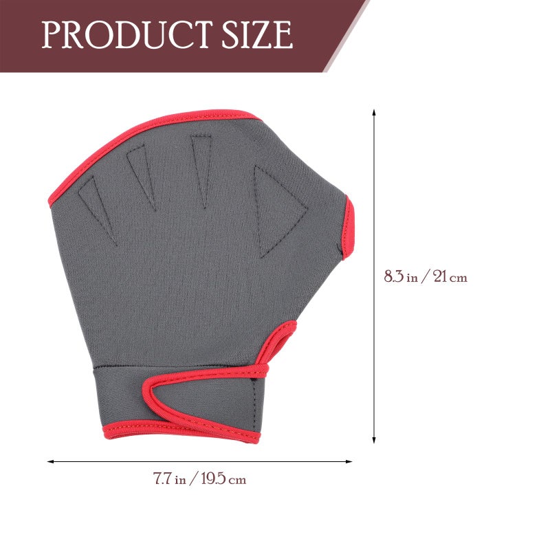 Large Nylon Webbed Swim Gloves Adjustable Training Diving Hand Protector Men Women - Image 3