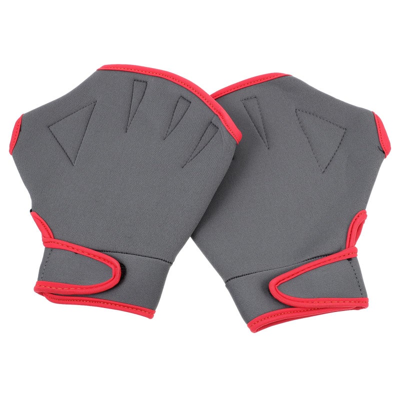 Large Nylon Webbed Swim Gloves Adjustable Training Diving Hand Protector Men Women - Image 2