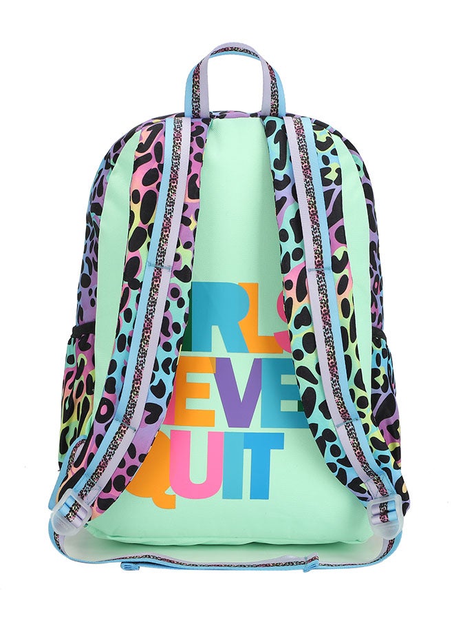 CUBS Leopard Print Waterproof Kids 28L Backpack with zip closure Ideal for 8-15 years age group, Compatible with 15" Laptop - Image 3