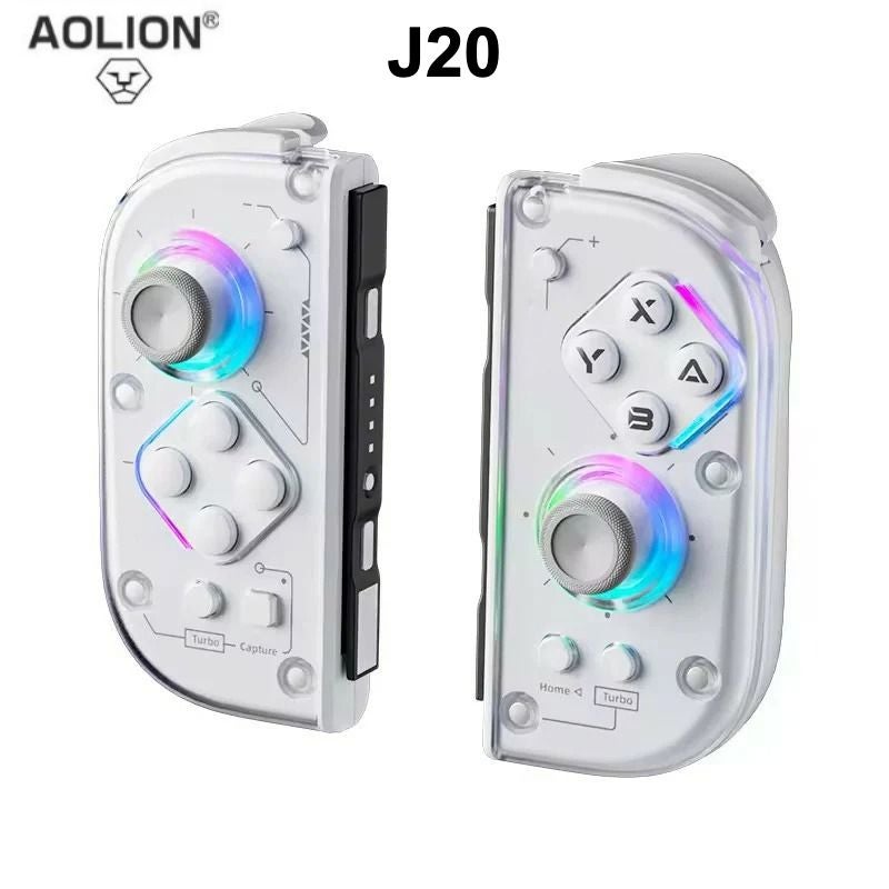 Aolion J20 Nintendo Switch Joycon, Left and Right Motion Sensor, Customizable Wireless Game Controller for Joy-Con - Image 1