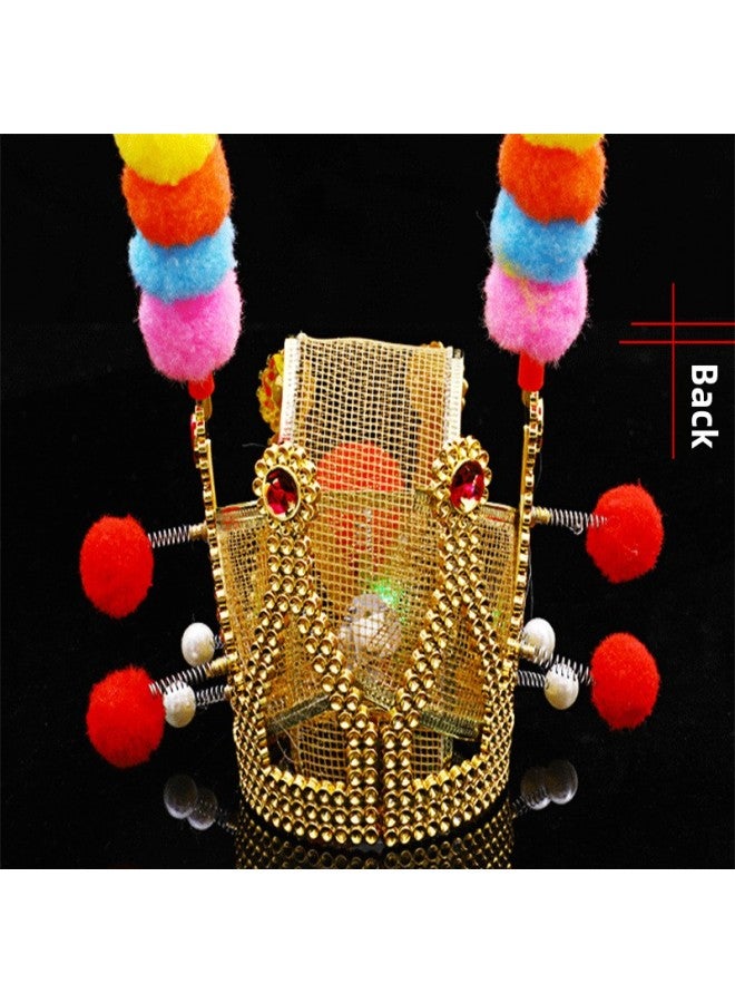 Sun Wukong Luminous Champion Hat Kidsren's Wukong Hat Qi Tian Dasheng Head Crown Monkey Glowing Purple Gold Crown Wholesale-Color:Manual Telescopic Gold Hoop Red  - Image 4