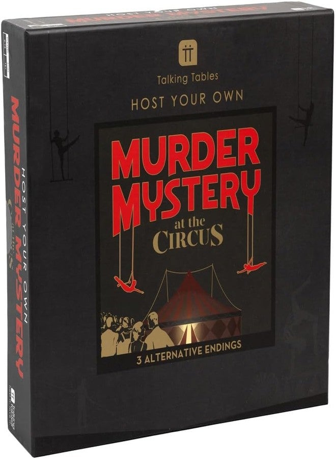 Talking Tables Reusable Murder Mystery Dinner Party Game Kit, Circus Themed Murder Mystery Game for Adults Hilariously Good Fun, Ideal for Halloween Parties Christmas New Years 3 Alternative Endings - Image 1