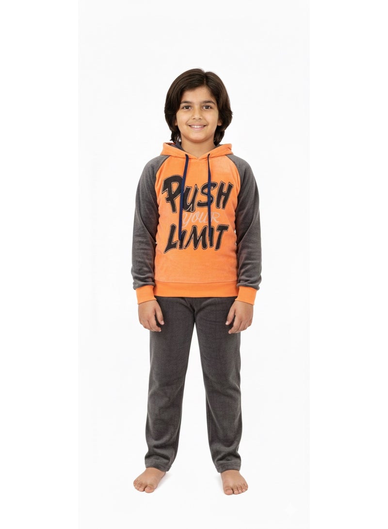 Jet Kids' Winter Home wear Pajamas (Velvet ) – Trendy, comfortable designs perfect for lounging and sleep.