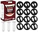 COOLJOY 12 Pairs Vampire Teeth Fangs 4 Size with Adhesive Halloween Party Cosplay Props Horror Fake Teeth Props Party Favors Masquerade Costume Accessories Gift - Image 2