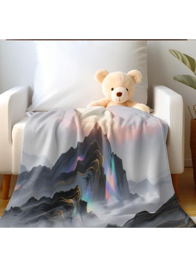 عام بطانية رقيقة من الفانيلا على غرار اللوحة الصينية (دافئة ومريحة، ومناسبة للنوم واستخدام الألعاب وإزالة الغبار ومنع الرمال) 150 سم * 200 سم - 17 - Image 4