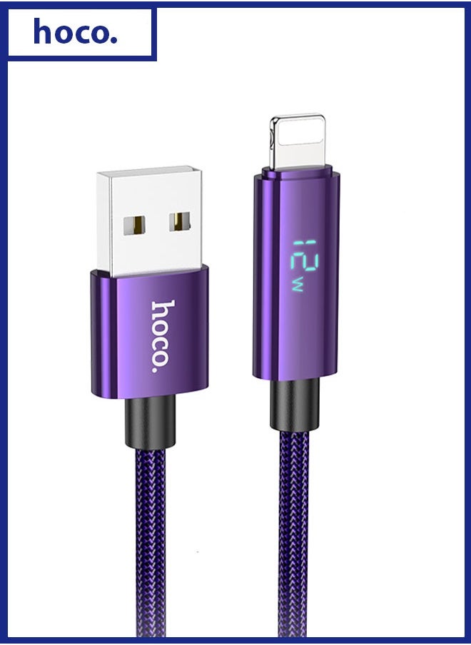 hoco. U125 Benefit charging data cable with display iP  - Image 1