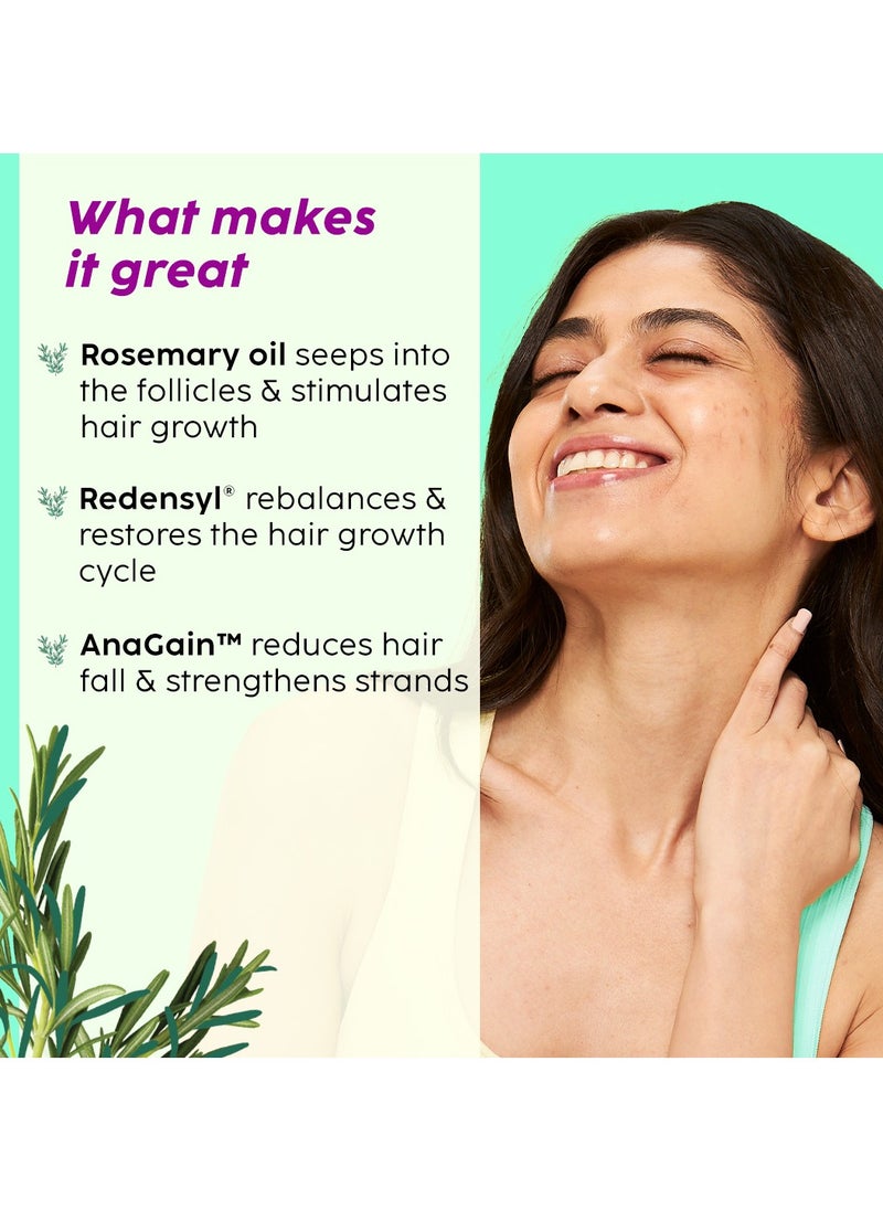 PLIX THE PLANT FIX - Rosemary Hair Growth Serum with 3% Redensyl, 4% AnaGain and 3% Baicapil that Stimulates Hair Growth, Increase Hair Density Thickens Hair For Men And Women, 30ml - Image 1