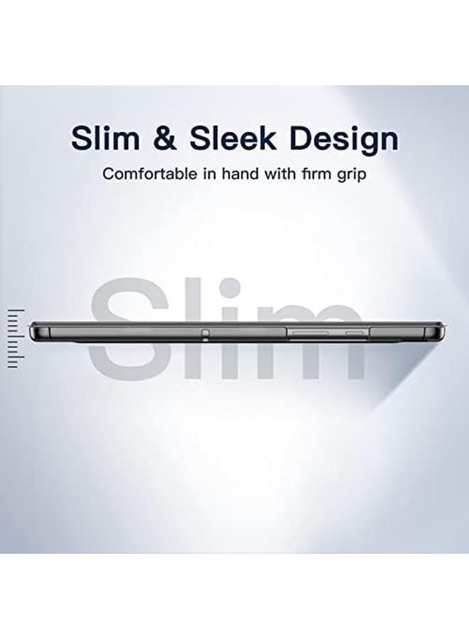 Jetech Case For Samsung Galaxy Tab A7 10.4 Inch 2020 Sm T500 T505 T507 Slim Translucent Back Tri Fold Folio Stand Protective Tablet Cover Auto Wake Sleep Black - Image 3