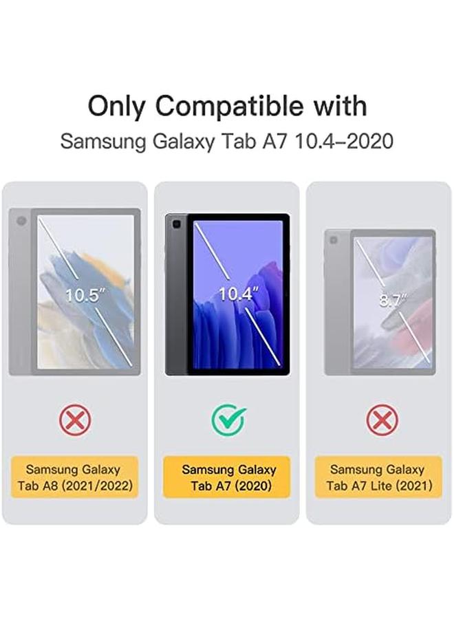 Jetech Case For Samsung Galaxy Tab A7 10.4 Inch 2020 Sm T500 T505 T507 Slim Translucent Back Tri Fold Folio Stand Protective Tablet Cover Auto Wake Sleep Black - Image 2