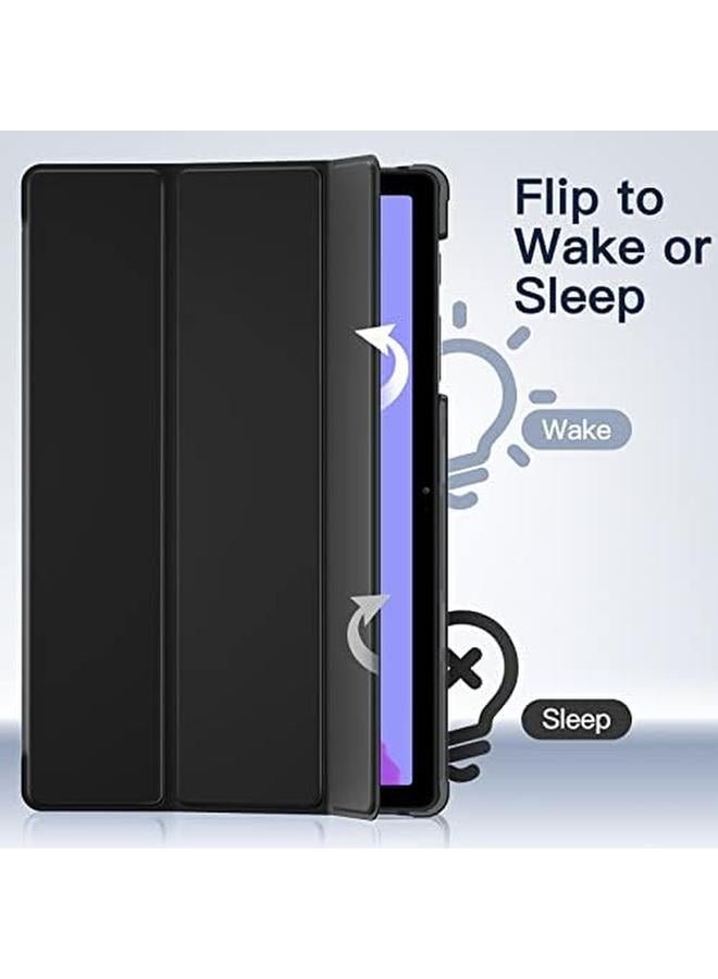 Jetech Case For Samsung Galaxy Tab A7 10.4 Inch 2020 Sm T500 T505 T507 Slim Translucent Back Tri Fold Folio Stand Protective Tablet Cover Auto Wake Sleep Black - Image 5