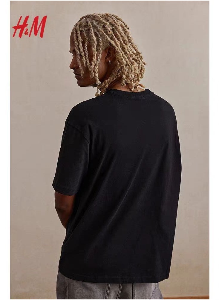 H and M - New HM Casual Loose Cotton Short Sleeved Shirt - Image 1