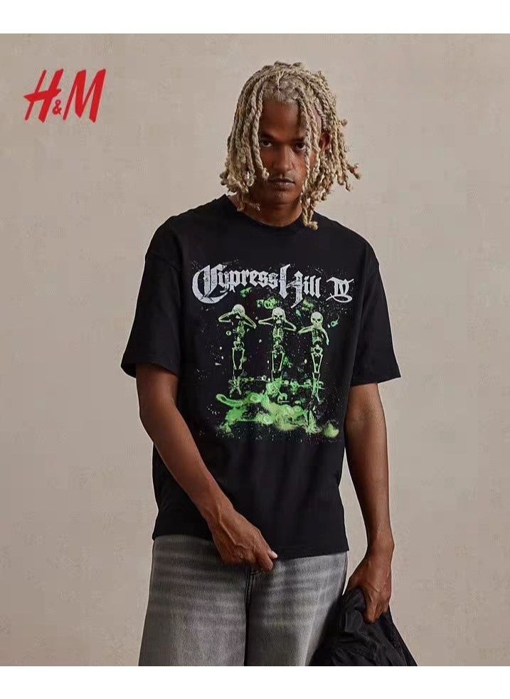 H and M - New HM Casual Loose Cotton Short Sleeved Shirt - Image 1
