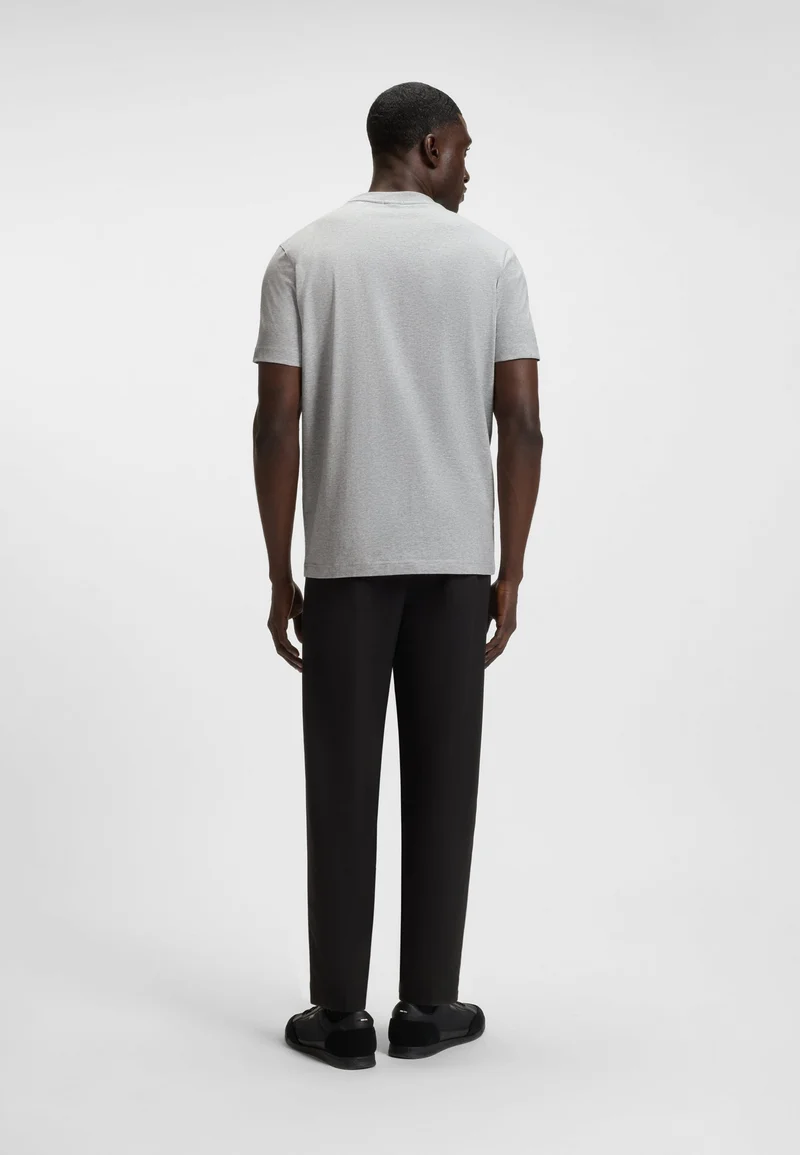 BOSS Stretch-cotton T-shirt with logo detail