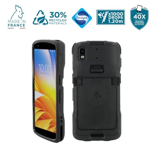 Mobilis Rugged Case for Zebra TC22 TC27 Mobile Computer Reinforced Protective Case Military Grade Shockproof Compatible with Charging Accessories Recycled Materials Black - Image 3