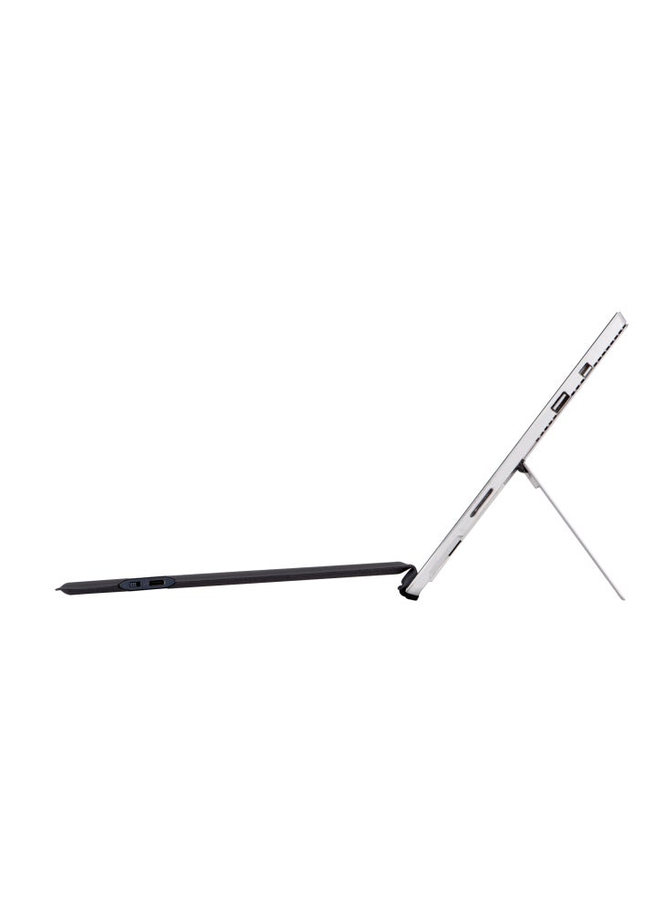 SF-1089D For Microsoft Surface Pro 7+/7/6/5/4/3 Magnetic Keyboard with Backlit Touchpad Microfiber PU Leather - Grey - Image 5