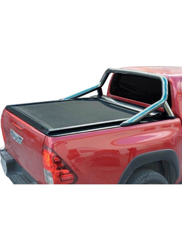 Toyota Hilux Omback Sliding Trunk Closing Black Original With Rollbar For 2020 and Later