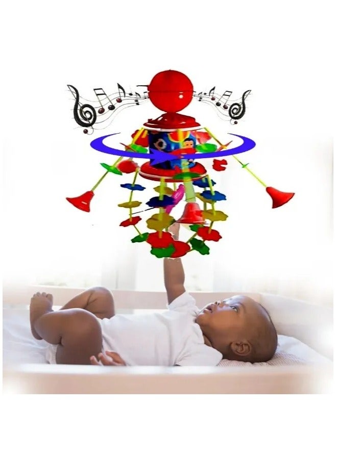 Toy Box Musical Jhoomer Cradle Toy Nursery Merry Go Round Key Operated Smoothing Sound for Kids - Image 3