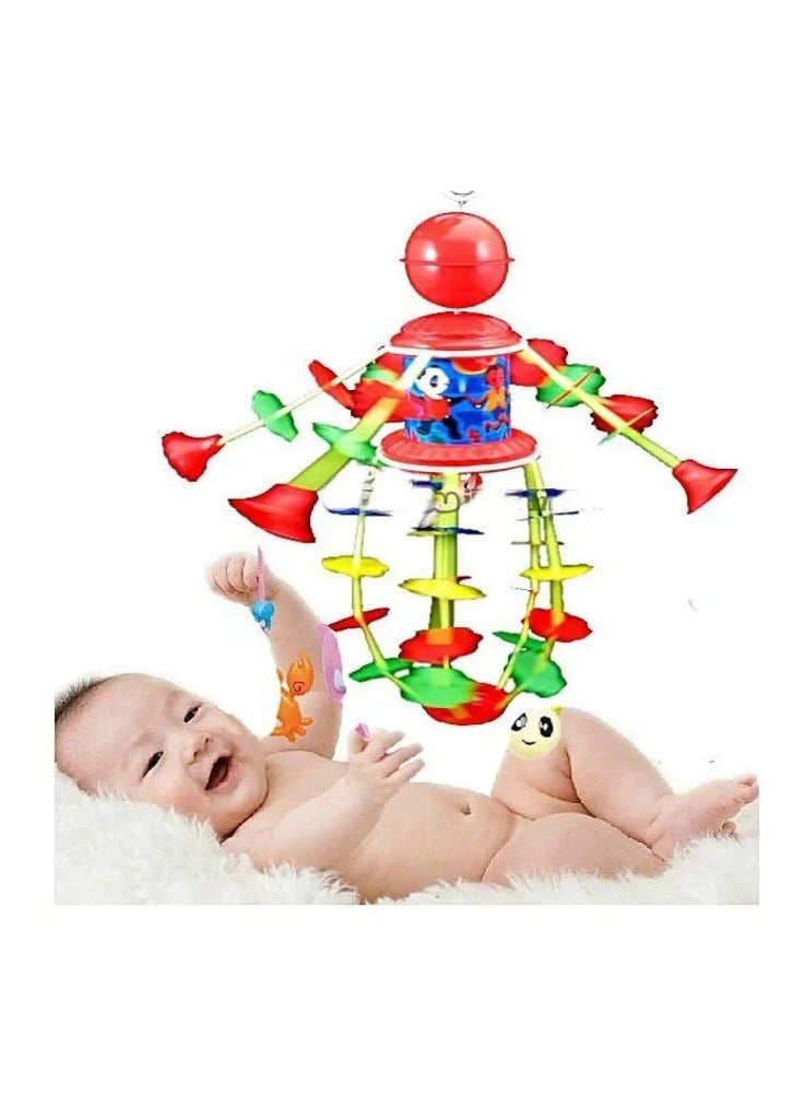 Toy Box Musical Jhoomer Cradle Toy Nursery Merry Go Round Key Operated Smoothing Sound for Kids - Image 1