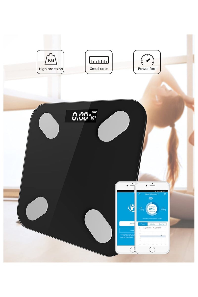 Generic Smart Bluetooth Body Weight Scale with APP – Ultra Slim, High Precision, Large Colored LED Display - Image 5