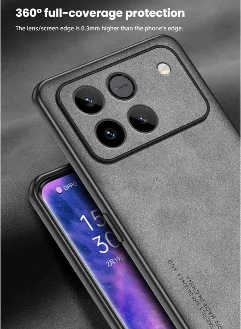 general Luxury Leather Soft Case for Honor Win 5G 2026 | Skin-Friendly Matte Touch, High-Elastic TPU & Soft Silicone Frame Shockproof Protective Cover for Honor Win - Image 5