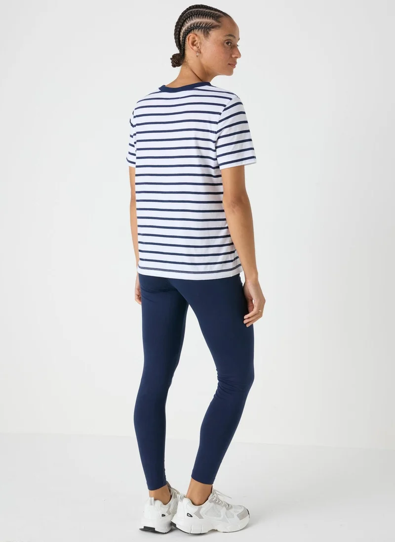 Matalan Navy Full Length Cotton Leggings