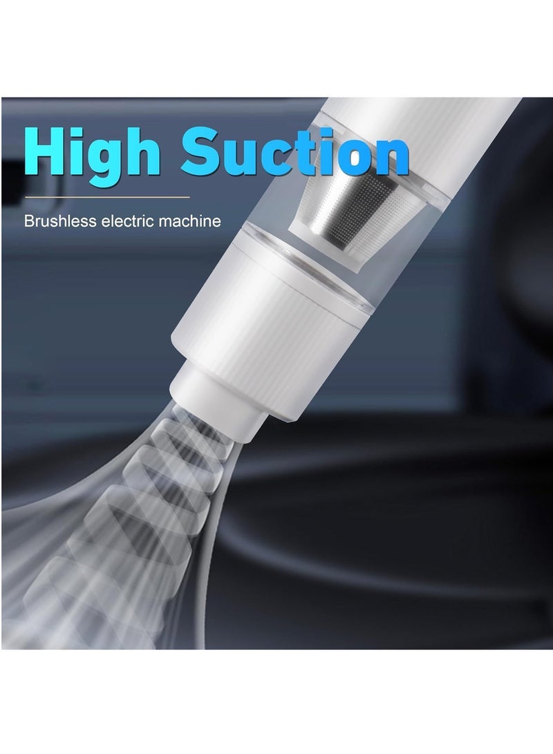 كابتن تيك Car Vacuum Cleaner High Power, 4000Pa Cordless Vacuum Portable Rechargeable, Ultra-Lightweight with USB-C Charging, 2 Speeds, for Car, Home, Pet - Image 3