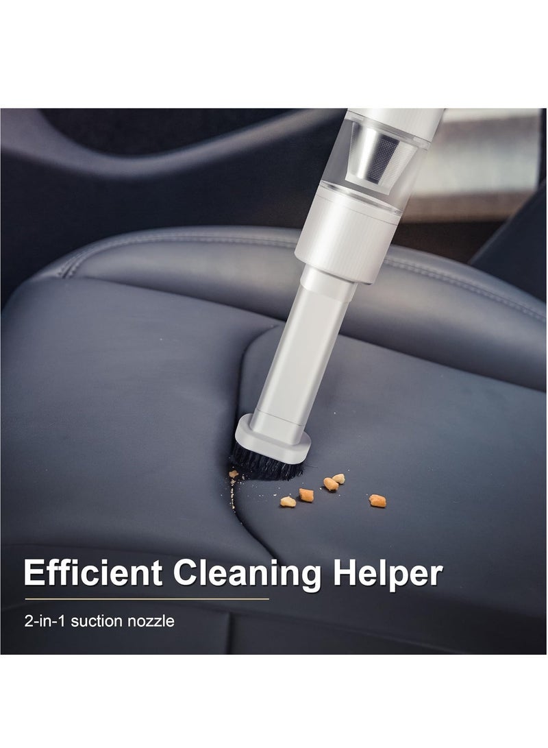 كابتن تيك Car Vacuum Cleaner High Power, 4000Pa Cordless Vacuum Portable Rechargeable, Ultra-Lightweight with USB-C Charging, 2 Speeds, for Car, Home, Pet - Image 4