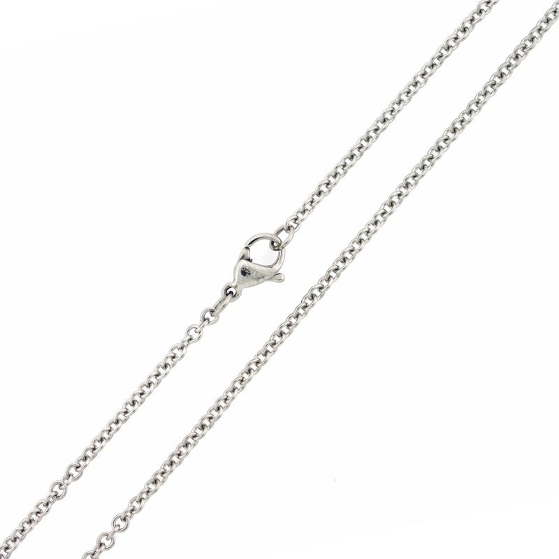 SilverCloseOut Stainless Steel 1.0MM Rolo Cable Chain - 30" - Image 5